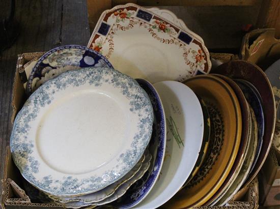 Qty of 19/20thC plates(-)
